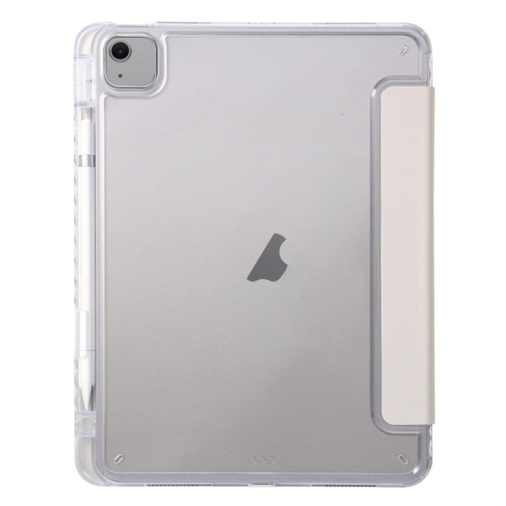 EIDERWOOD iPad Air 11" (2025 / 2024) Tri-Fold Faux Leather Flip Cover m. Apple blyantholder - grå