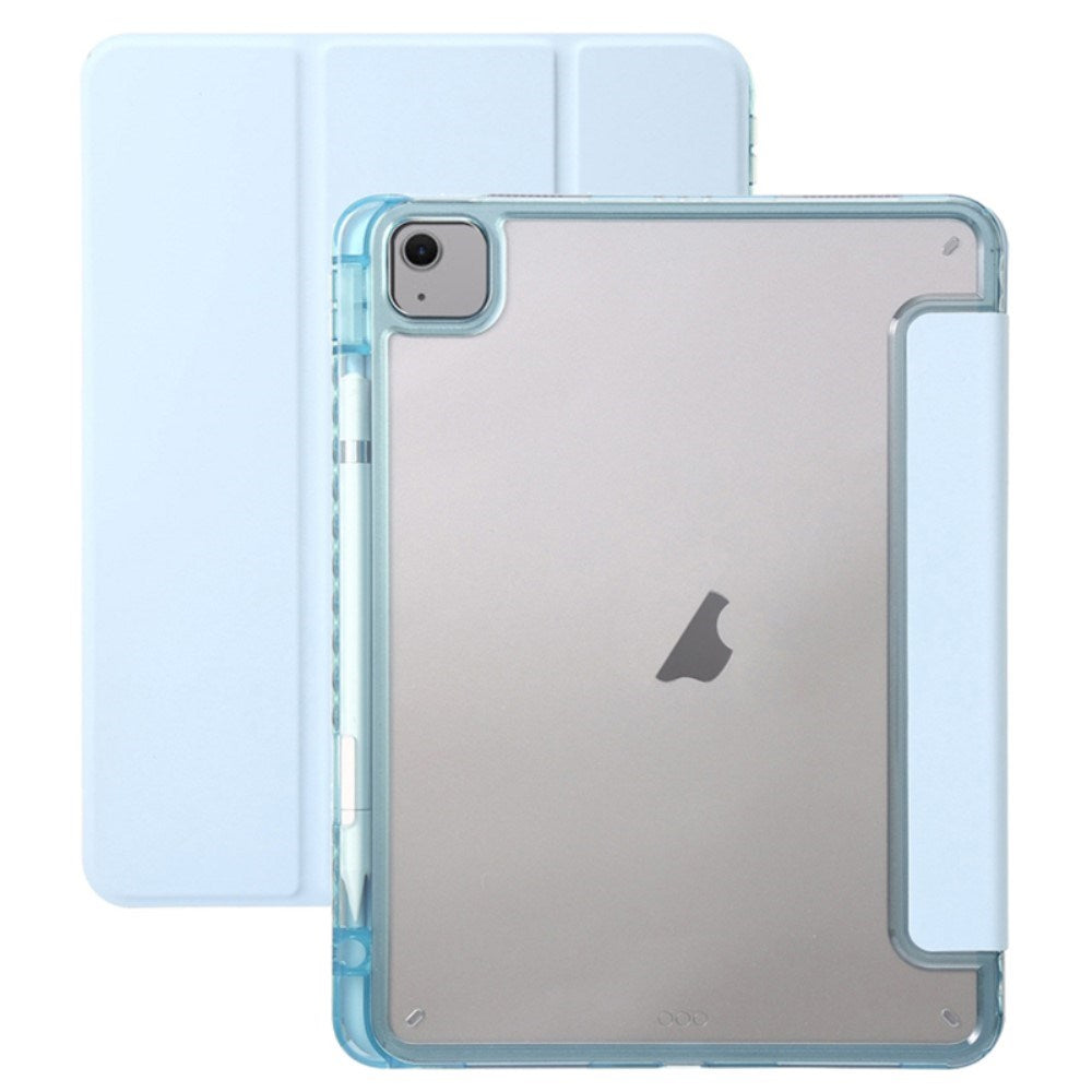 EIDERWOOD iPad Air 11" (2025 / 2024) Tri-Fold Faux Leather Flip Cover m. Apple blyantholder - lilla