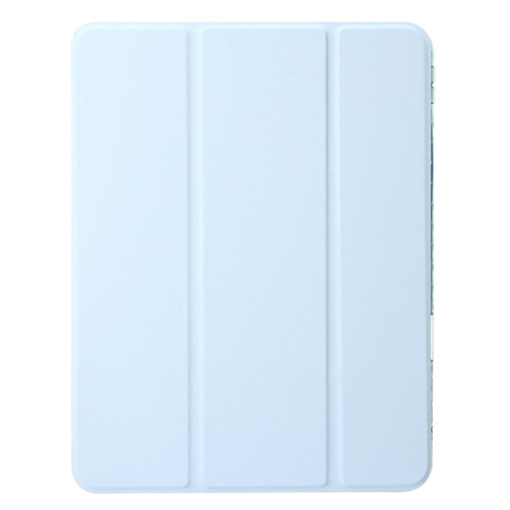 EIDERWOOD iPad Air 11" (2025 / 2024) Tri-Fold Faux Leather Flip Cover m. Apple blyantholder - lilla