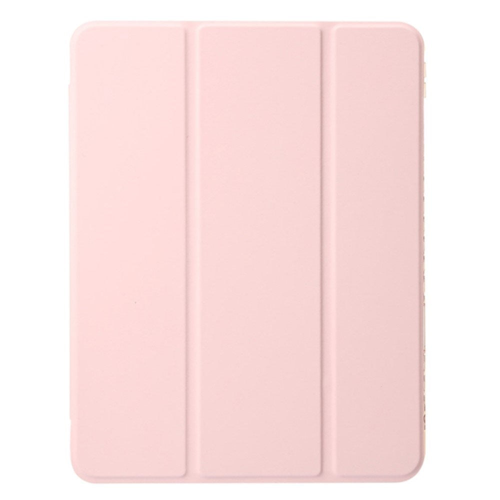 EIDERWOOD iPad Air 13" (2025 / 2024) Tri-Fold flip-deksel i kunstskinn med Apple blyantholder - rosa