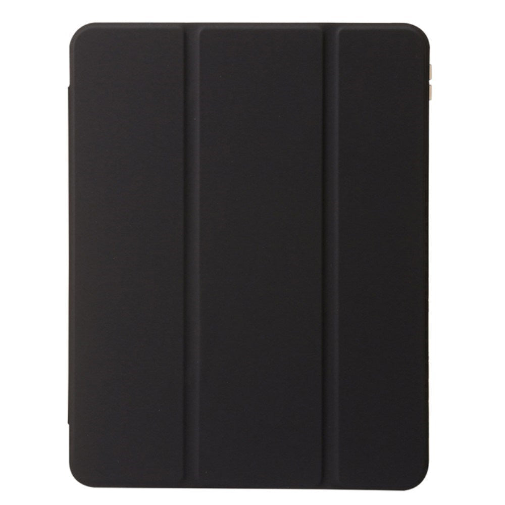 EIDERWOOD iPad Air 13" (2025 / 2024) Tri-Fold Faux Leather Flip Cover m. Apple blyantholder - svart