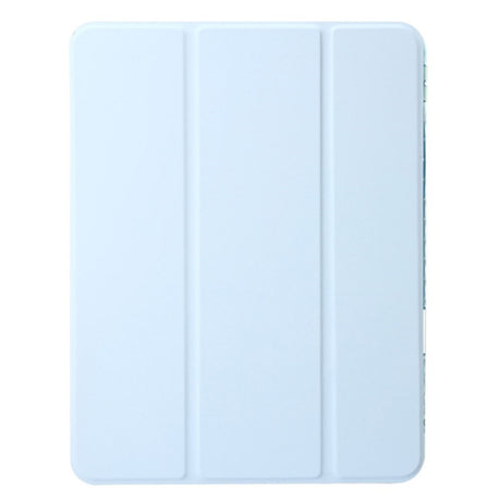 EIDERWOOD iPad Air 13" (2025 / 2024) Tri-Fold Faux Leather Flip Cover m. Apple blyantholder - lyseblå