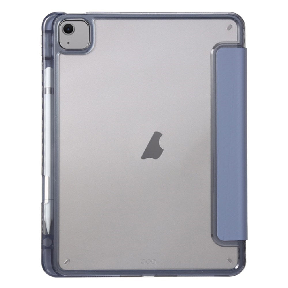 EIDERWOOD iPad Air 13" (2025 / 2024) Tri-Fold flip-deksel i kunstskinn med Apple blyantholder - lilla