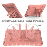 Samsung Galaxy Tab A11+ (Plus) / A9+ (Plus) EIDERWOOD Butterfly Børne Cover m. Skulderstrop & Ståfunktion - Lyserød