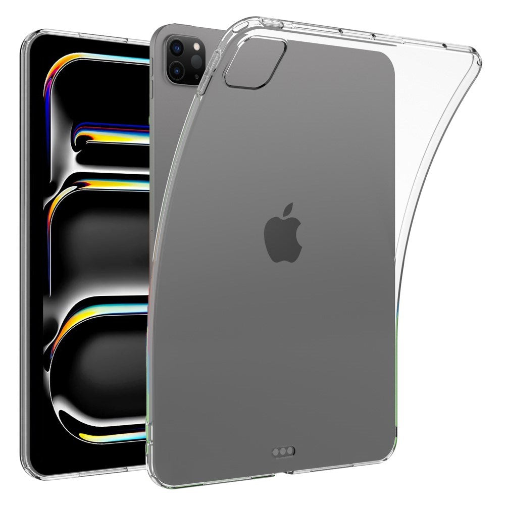 EIDERWOOD iPad Pro 13" (2024) Fleksibelt TPU-plastbakdeksel - gjennomsiktig