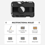 AULUMU Multifunktionel Kortholder - MagSafe Kompatibel - Sort Carbon