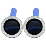 iPhone 13 / 13 Mini Kamera Lens beskyttelse m. Glitterkant - Sølv