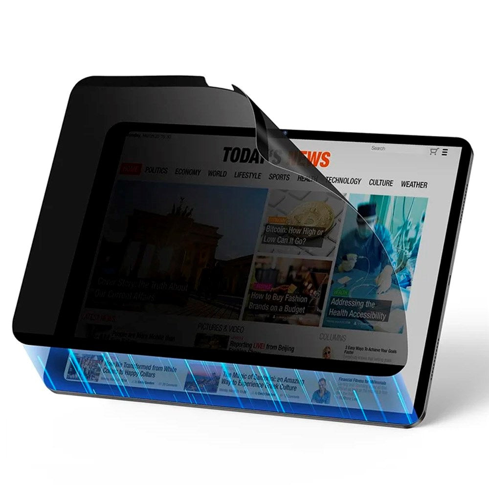 ESR iPad Pro 11 (2018 - 2022) / iPad Air (2020 - 2022) - Personvern - Svart / Gjennomsiktig