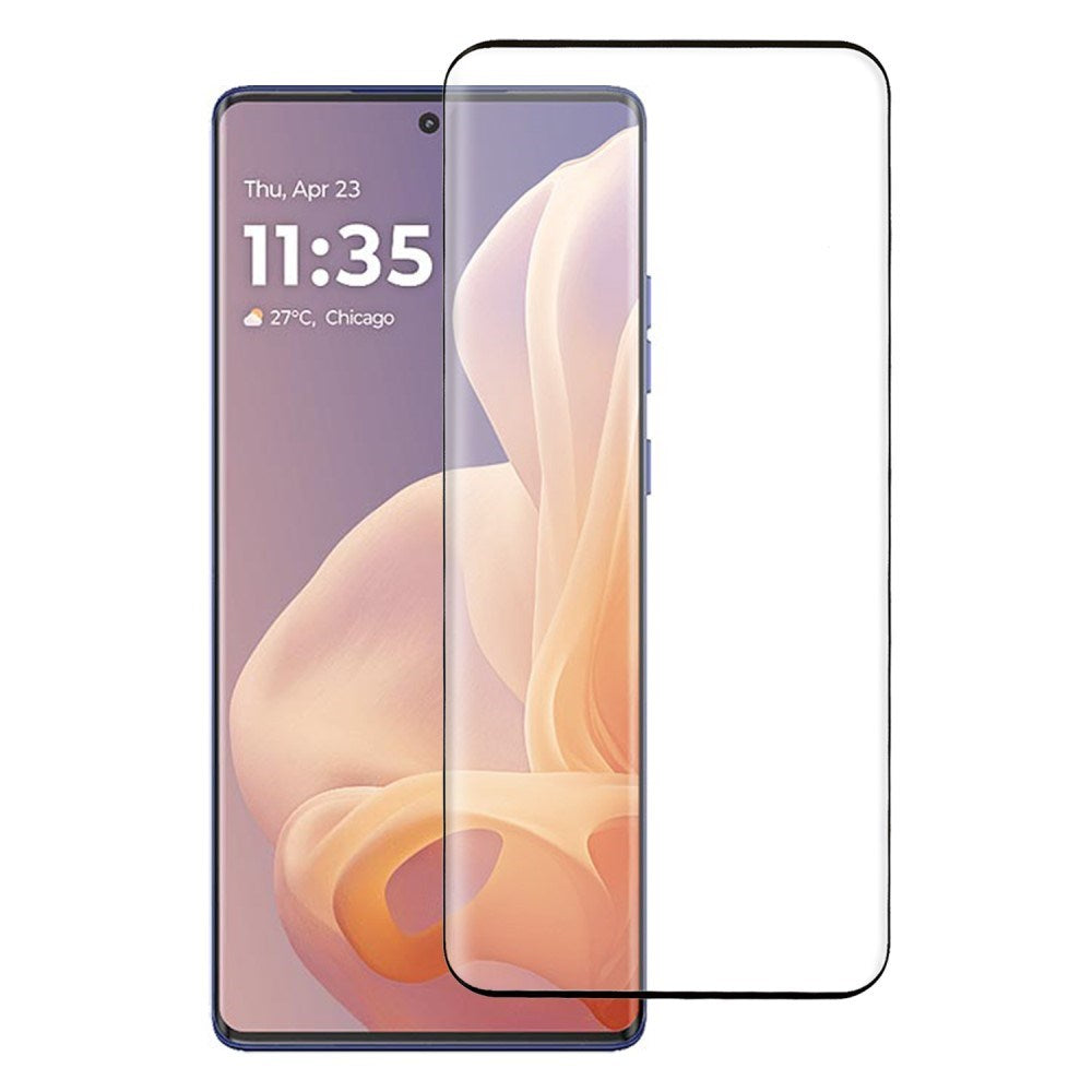 Motorola Moto G85 (5G) Full Fit herdet glass - Skjermbeskytter - Svart kant