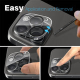 iPhone 16 Pro / 16 Pro Max NORTHJO Hærdet Kameralinsebeskyttelsesglas - Gennemsigtig / Sort Kant