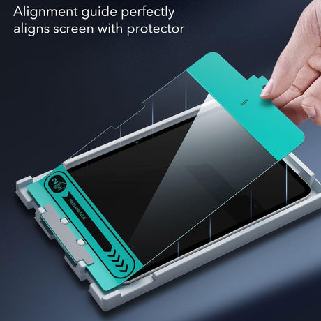 ESR iPad Pro 11" (2024) Skjermbeskytter i herdet glass inkl. monteringsramme - Full Fit - 2 Pack - Gjennomsiktig