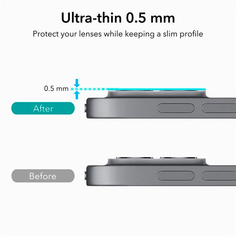 ESR iPad Pro 13" / 12.9" / 11" - 2-pakning - Kameralinsebeskytter - Svart