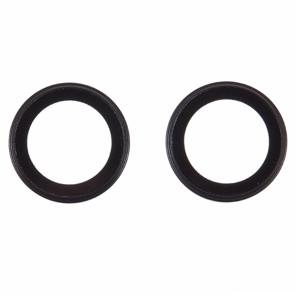 iPhone 16 / 16 Plus beskyttelsesglass til kameralinse - svart