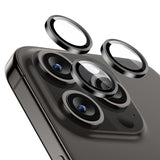 iPhone 16 Pro / 16 Pro Max ESR beskyttelsesglass til kameralinse - gjennomsiktig / svart