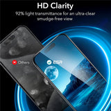 iPhone 16 Pro Max ESR skjermbeskytter herdet glass m. Monteringsramme - 2 stk - Gjennomsiktig