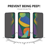 Samsung Galaxy A16 (4G/5G) herdet glass - skjermbeskytter m. Personvernfunksjon - Full Fit - Gjennomsiktig