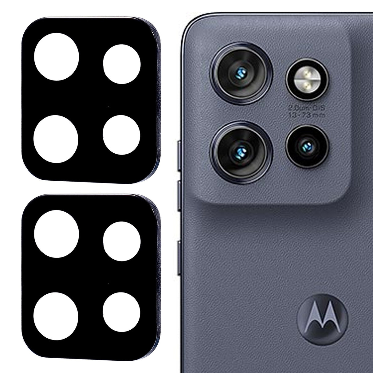 EIDERWOOD Motorola Edge 50 Neo 5G - Kameralinse i herdet glass - 2 stk. - Svart