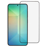 Full Fit Hærdet Skærmbeskyttelsesglas - Samsung Galaxy S25 - Gennemsigtig / Sort Kant