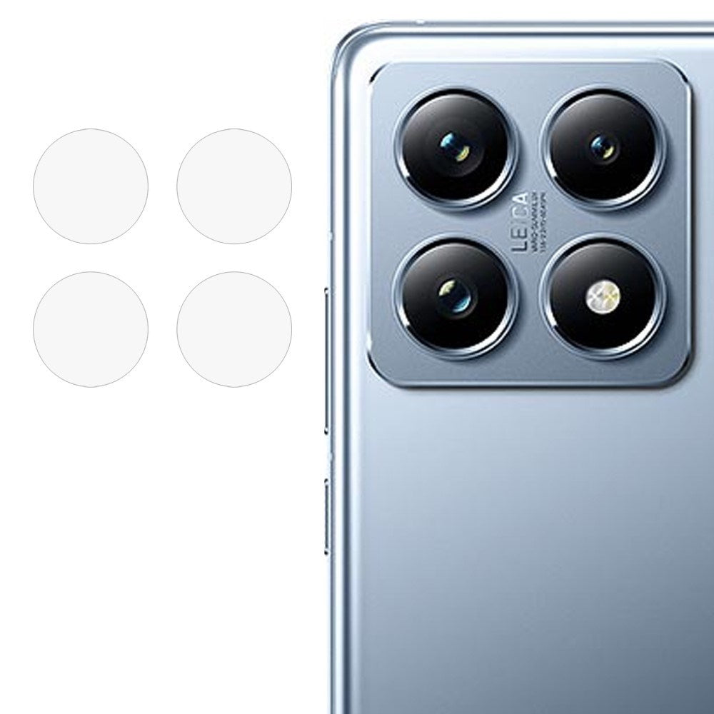 Herdet kameralinse beskyttelsesglass - Xiaomi 14T Pro - Gjennomsiktig