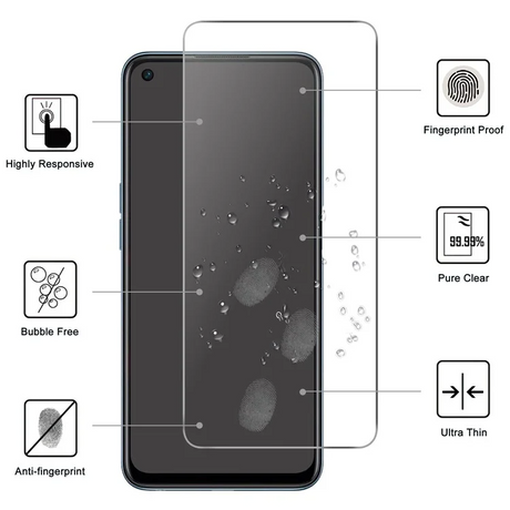 OnePlus 13R Skjermbeskytter i herdet glass - Gjennomsiktig