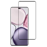 Honor Magic7 Lite - Hærdet Skærmbeskyttelsesglas - Full Fit - Gennemsigtig / Sort