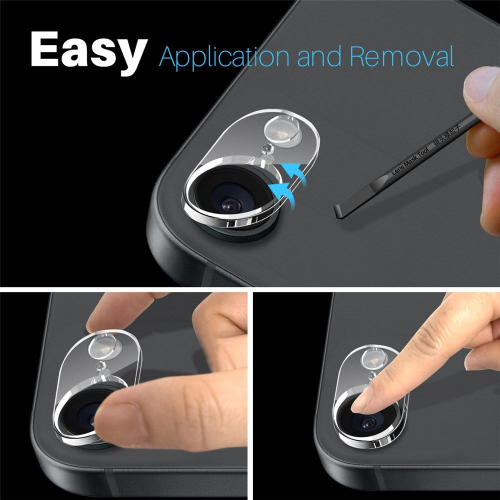 iPhone 16e NORTHJO Hærdet Kameralinsebeskyttelsesglas - Gennemsigtig