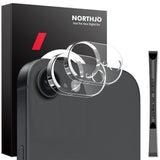 iPhone 16e NORTHJO Hærdet Kameralinsebeskyttelsesglas - 2 stk. - Gennemsigtig