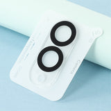 Samsung Galaxy S25 Edge Hærdet Beskyttelsesglas - Kameralinse - 2 Stk. - Gennemsigtig / Sort