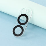 Samsung Galaxy S25 Edge Hærdet Beskyttelsesglas - Kameralinse - 2 Stk. - Gennemsigtig / Sort