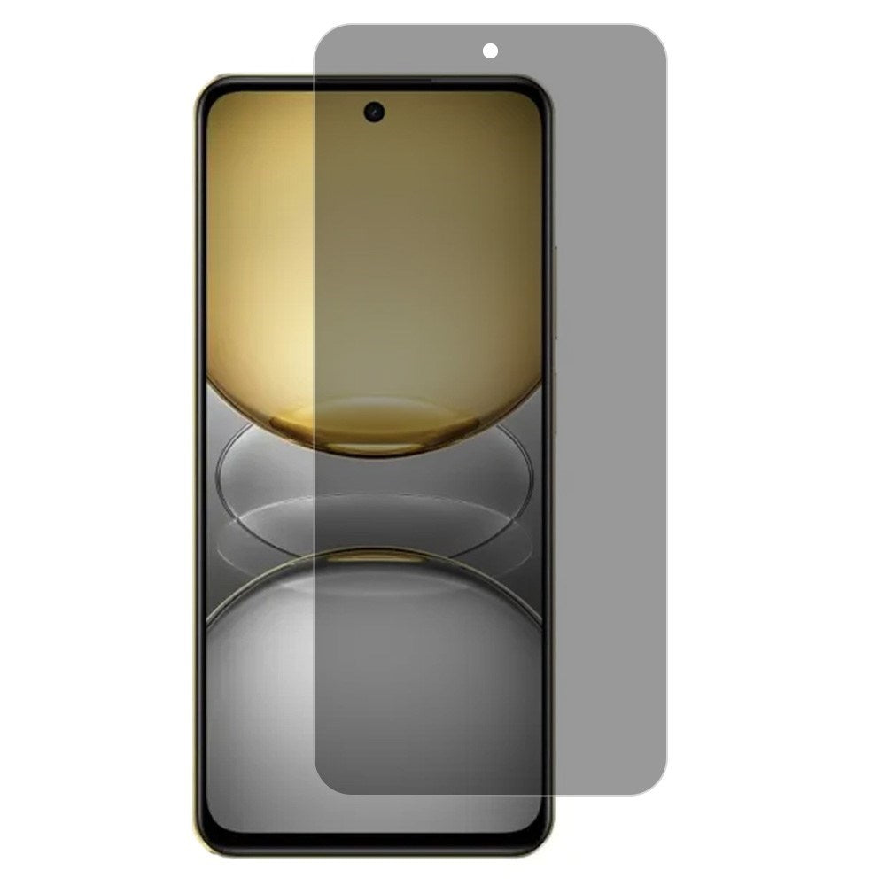 Realme 14X (5G) / C75 - Full Fit Hærdet Skærmbeskyttelsesglas - Privacy Funktion - Gennemsigtig