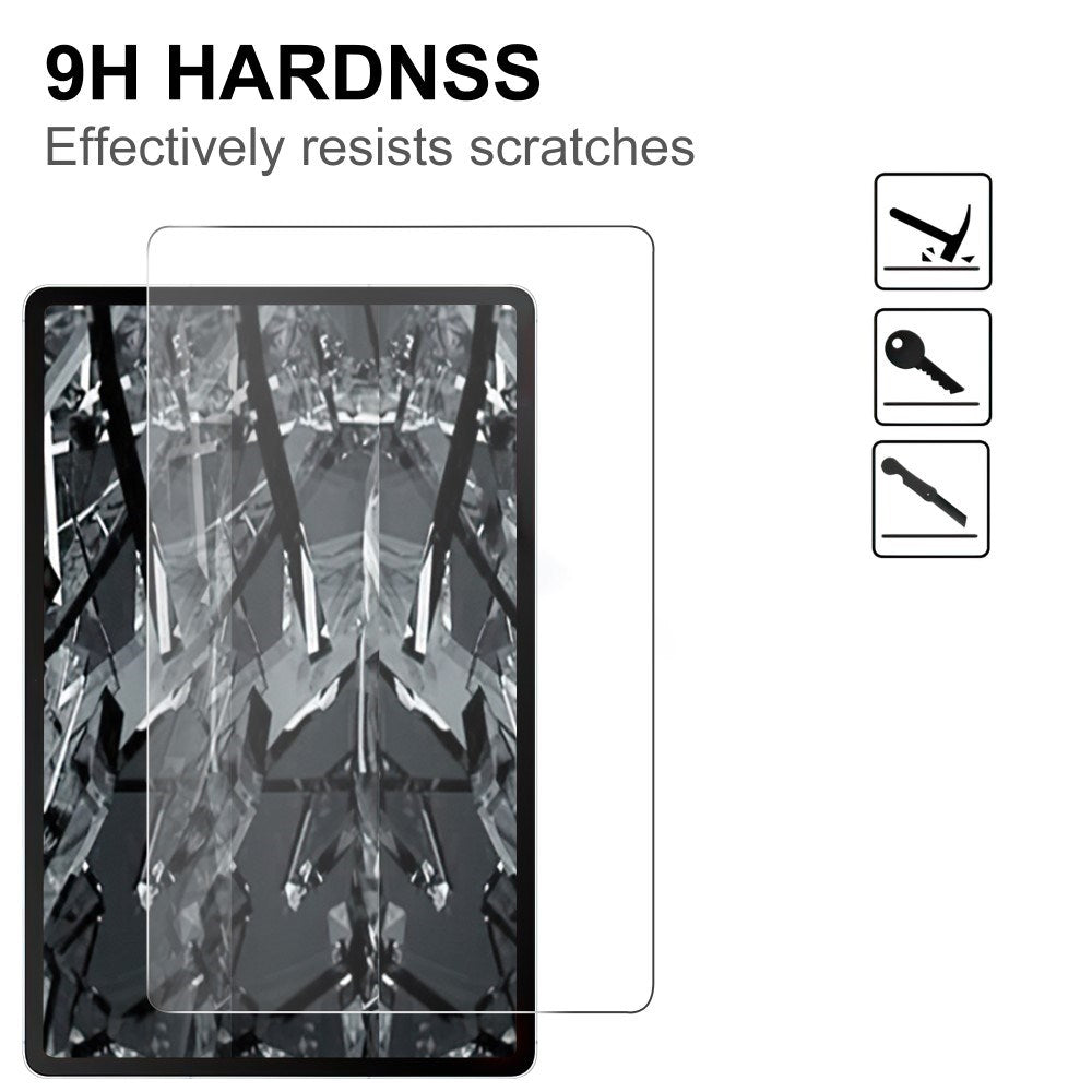 Samsung Galaxy Tab S10 FE+ (Plus) - Hærdet Skærmbeskyttelsesglas - Gennemsigtig
