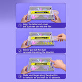 Samsung Galaxy Tab S11 / S10 Lite / S10 FE / S9 FE / S9 / S8 / S7 Skærmbeskyttelsesglas - inkl. Installationsramme - Gennemsigtig