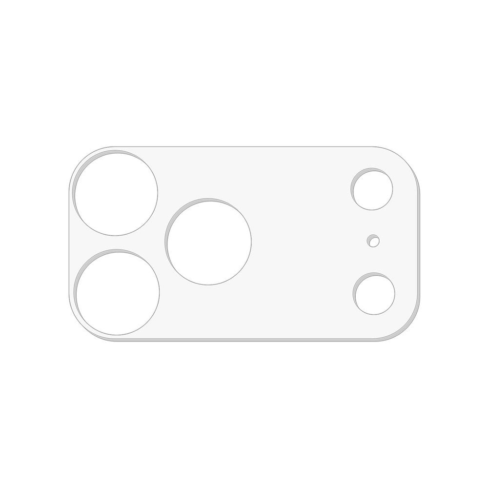 iPhone 17 Pro Max Hærdet Kameralinsebeskyttelse - Gennemsigtig