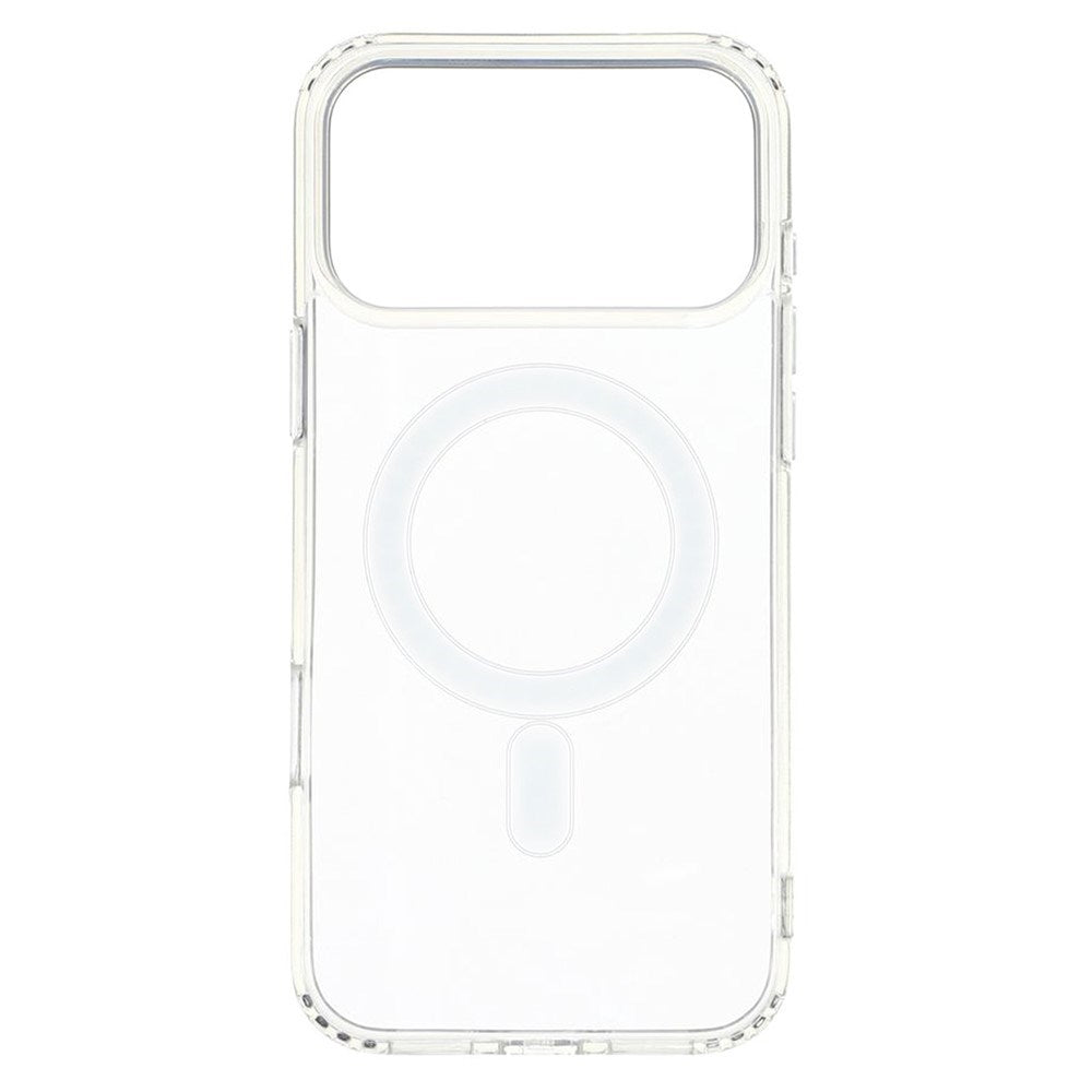 3 i 1 Beskyttelsessæt - iPhone 17 Pro - m. Skærmbeskyttelse | MagSafe Cover | Kameralinsebeskyttelse - Gennemsigtig / Sort Kant