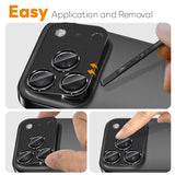 iPhone 17 Pro NORTHJO Kameralinsebeskyttelse - Mat Metal & Glas - Sort