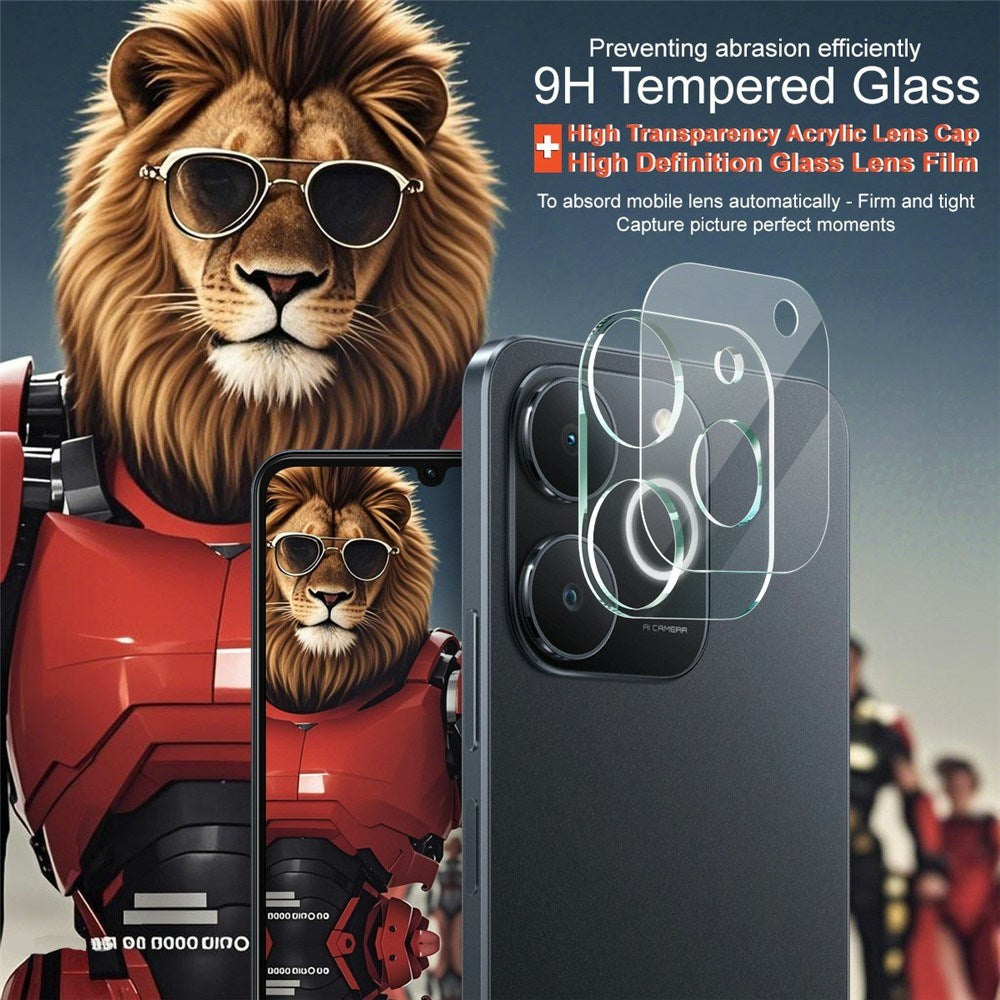 Realme Note 70T IMAK Hærdet Kameralinseglas - Gennemsigtig