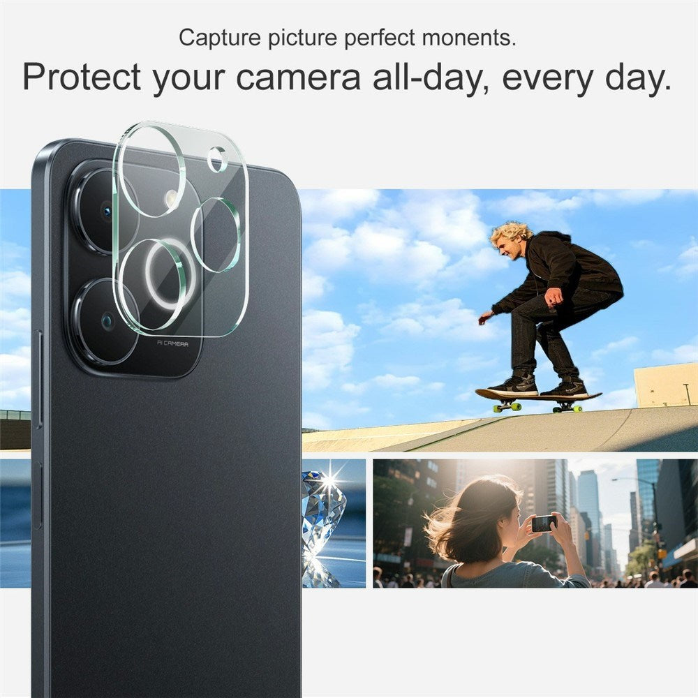 Realme Note 70T IMAK Hærdet Kameralinseglas - Gennemsigtig