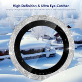 Samsung Galaxy A37 / A57 ENKAY Glitter Kameralinsebeskyttelse - Lyserød