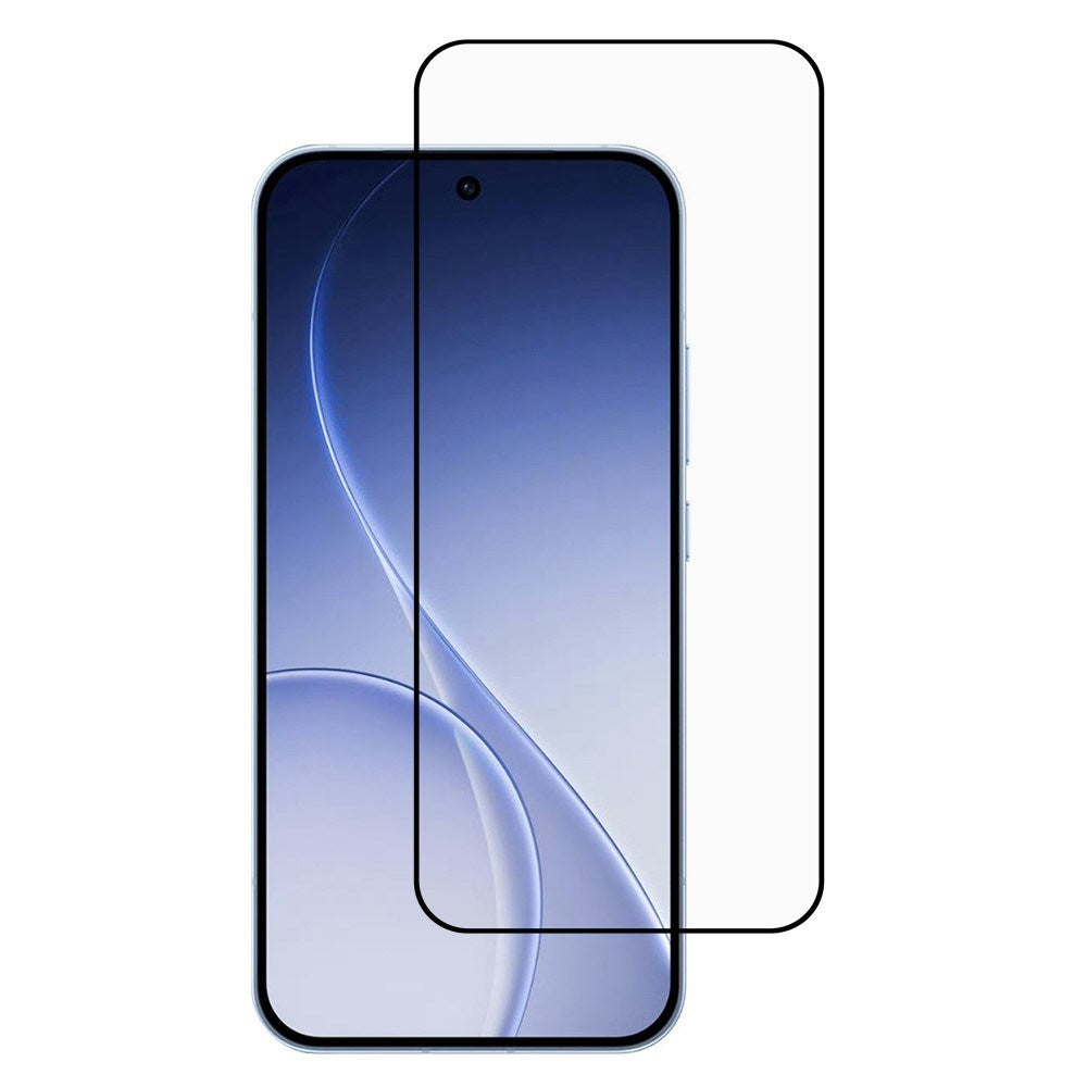OPPO Reno15 (5G) Hærdet Skærmglas - Gennemsigtig / Sort Kant