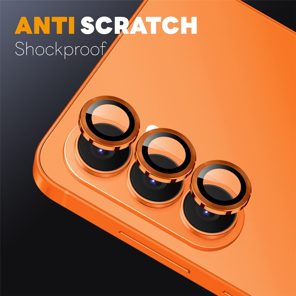 Samsung Galaxy S26 NORTHJO Metal & Glas Kameralinsebeskyttelse - Orange