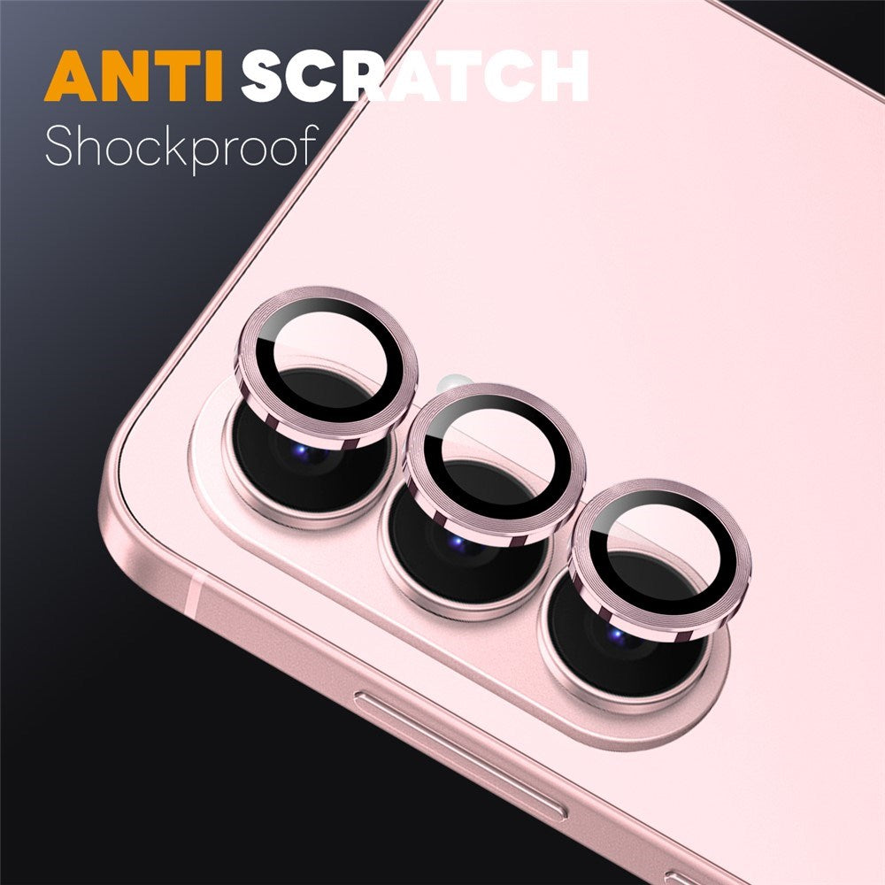 Samsung Galaxy S26 NORTHJO Metal & Glas Kameralinsebeskyttelse - Lyserød