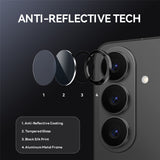 Samsung Galaxy S26 NORTHJO Metal & Glas Kameralinsebeskyttelse - Sort