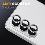 Samsung Galaxy S26 NORTHJO Metal & Glas Kameralinsebeskyttelse - Sølv