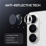 Samsung Galaxy S26 NORTHJO Metal & Glas Kameralinsebeskyttelse - Sølv