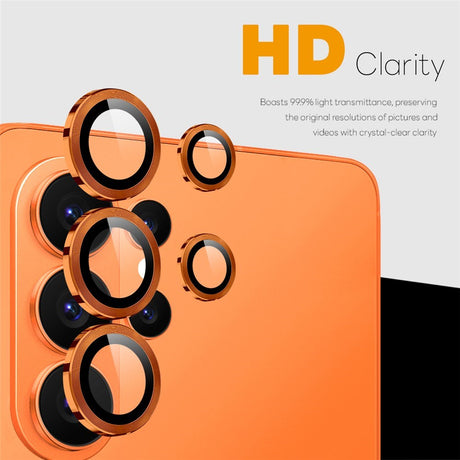 Samsung Galaxy S26 Ultra NORTHJO Metal & Glas Kameralinsebeskyttelse - Orange