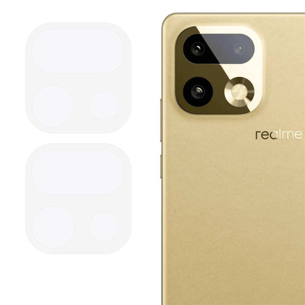 Realme 16 Pro+ Beskyttelsesglas til Kamera - 2 stk. - Gennemsigtig