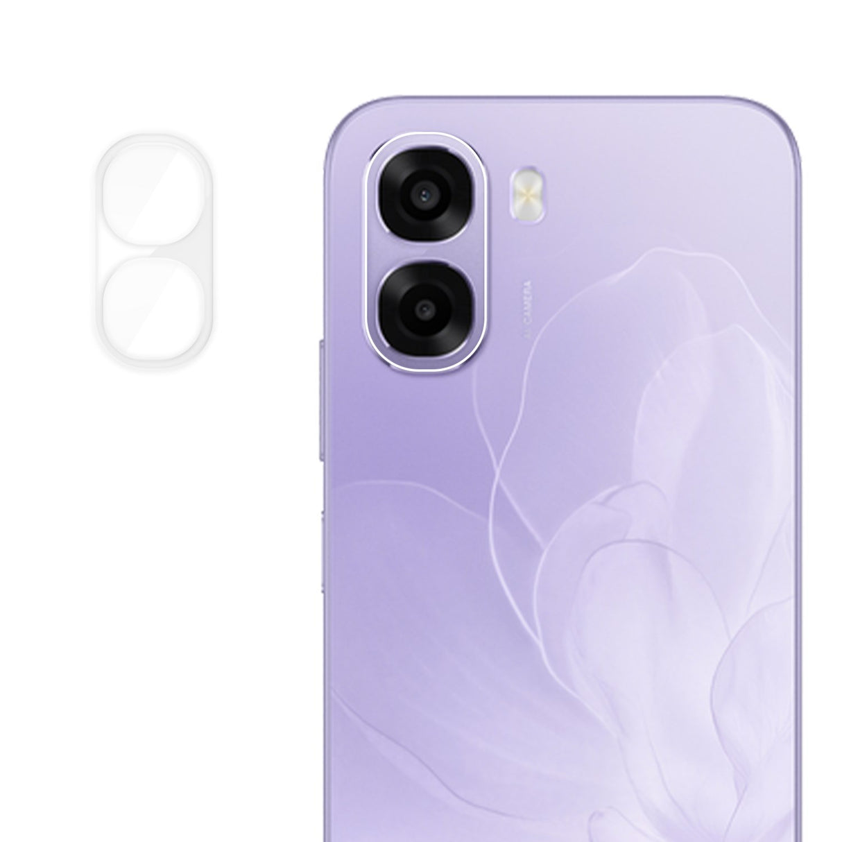 OPPO A6x Kameralinsebeskyttelsesglas - Gennemsigtig