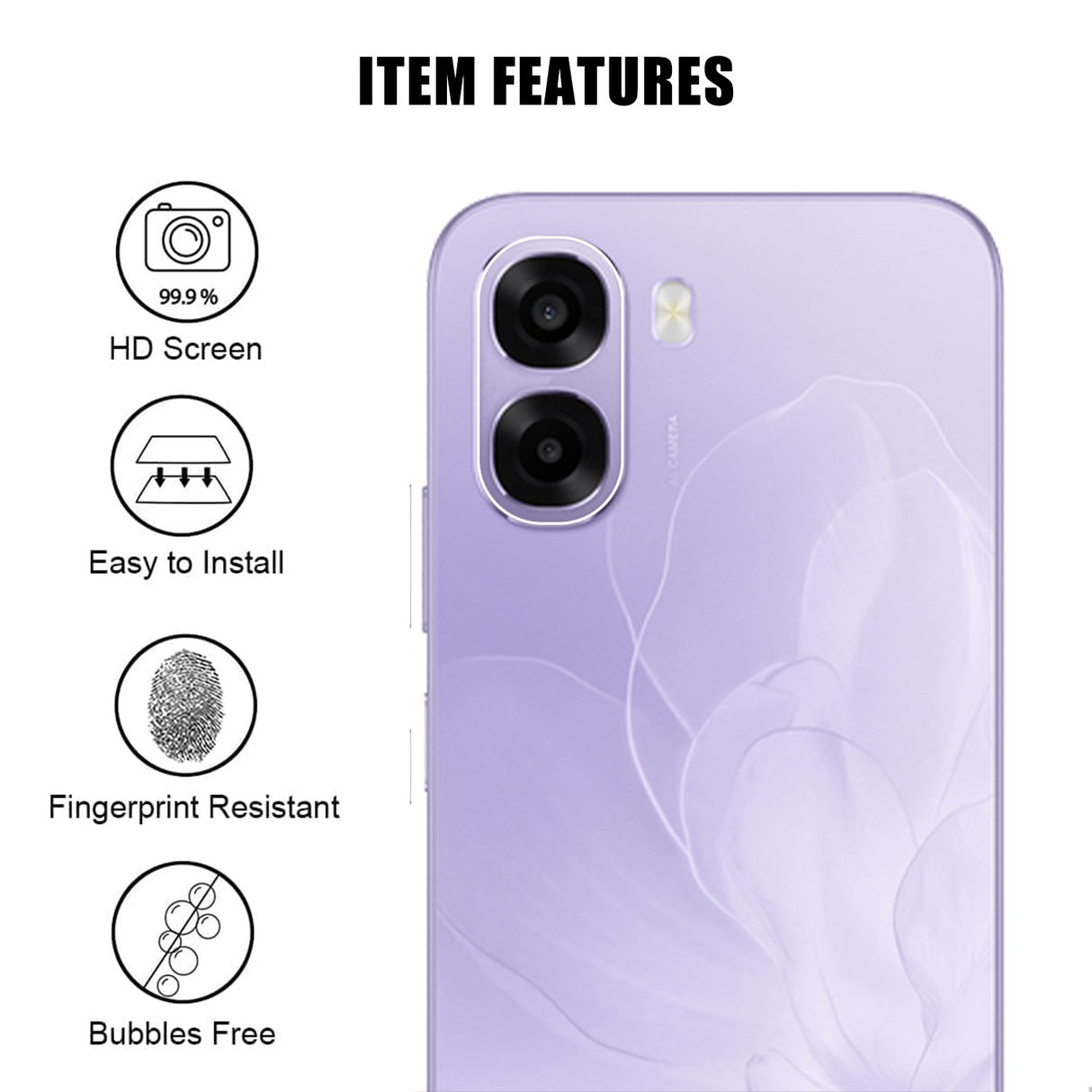OPPO A6x Kameralinsebeskyttelsesglas - Gennemsigtig