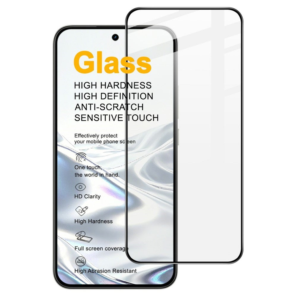 Realme 16 IMAK Beskyttelsesglas til Skærm - Gennemsigtig / Sort Kant