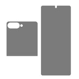 Samsung Galaxy Z Flip8 Beskyttelsessæt - Privacy - 2 Dele - Gennemsigtig